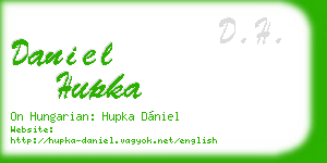 daniel hupka business card